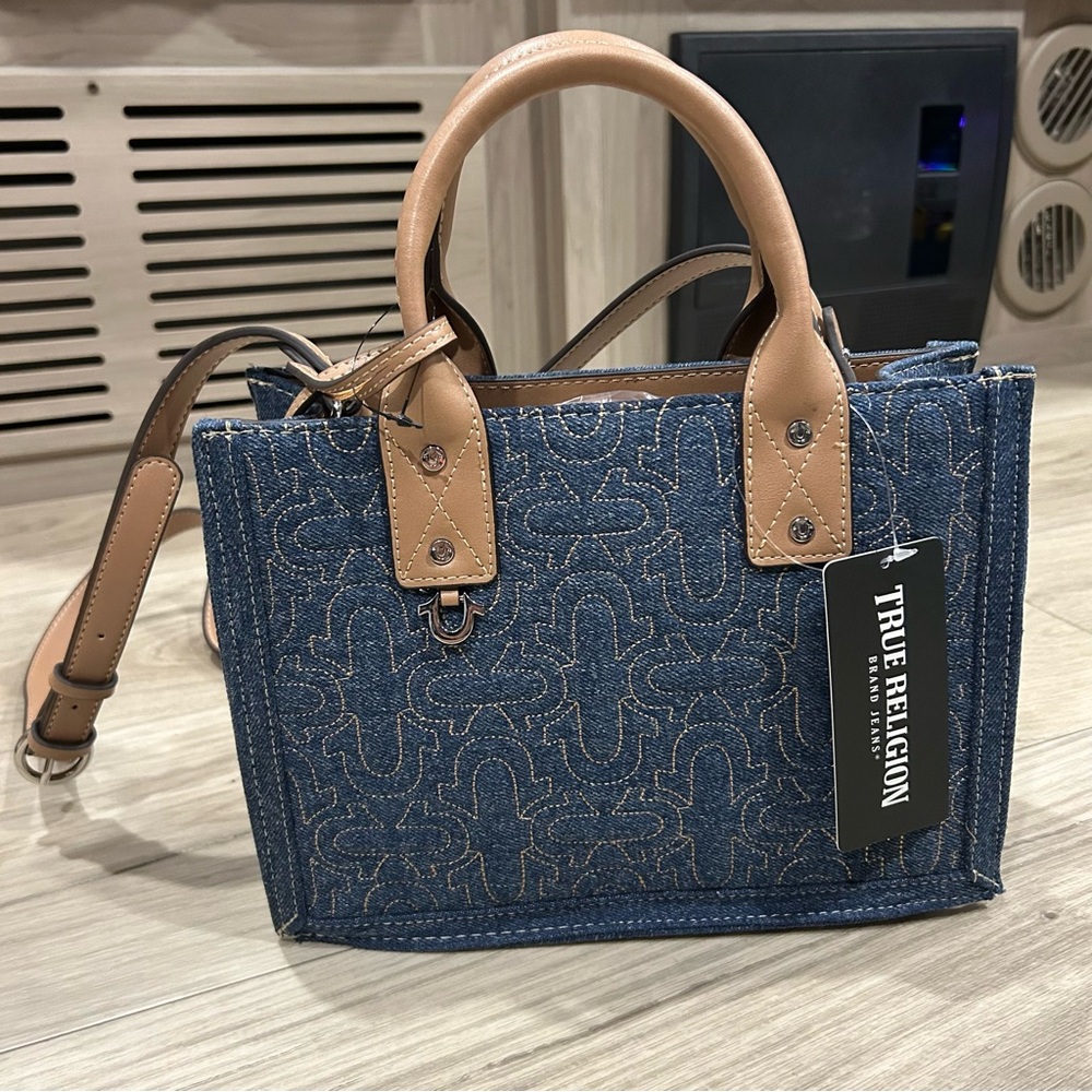 NWT True Religion Denim Small Tote Bag